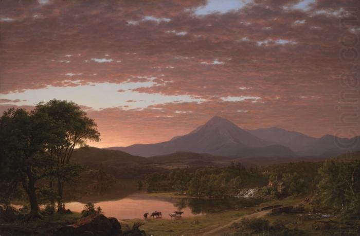 Frederic Edwin Church Mt. Ktaddn oil painting picture